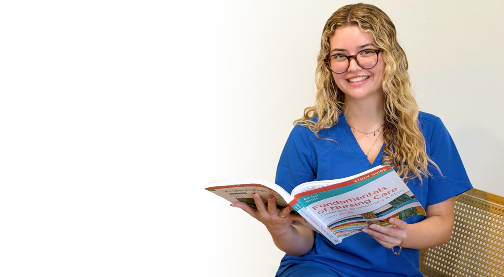 Anna Ferreira in a nursing learning environment